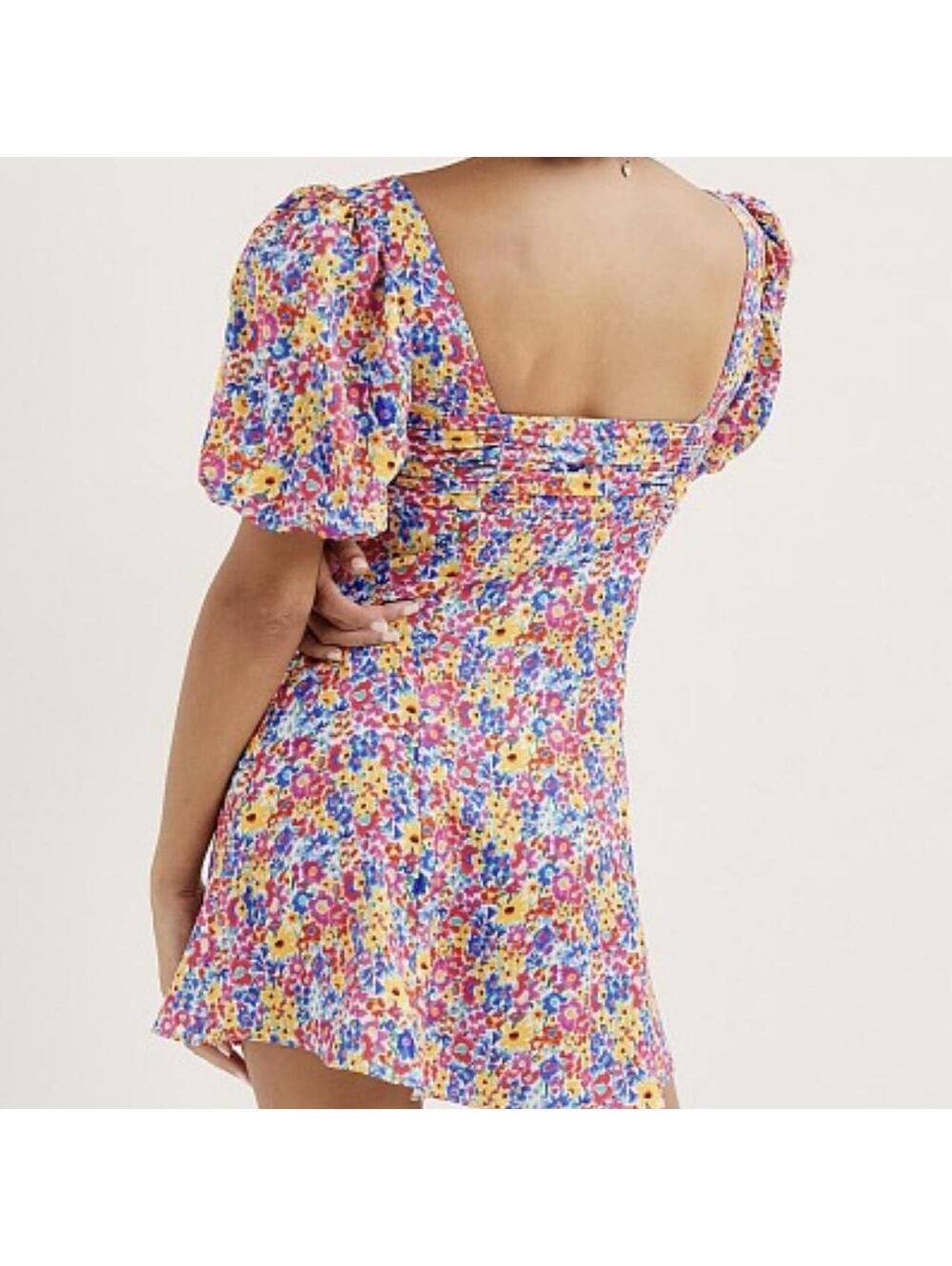 For Love & Lemons Sasha Mini Dress Dizzy Floral NWT - Picture 7 of 8